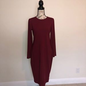 Zara burgundy dress